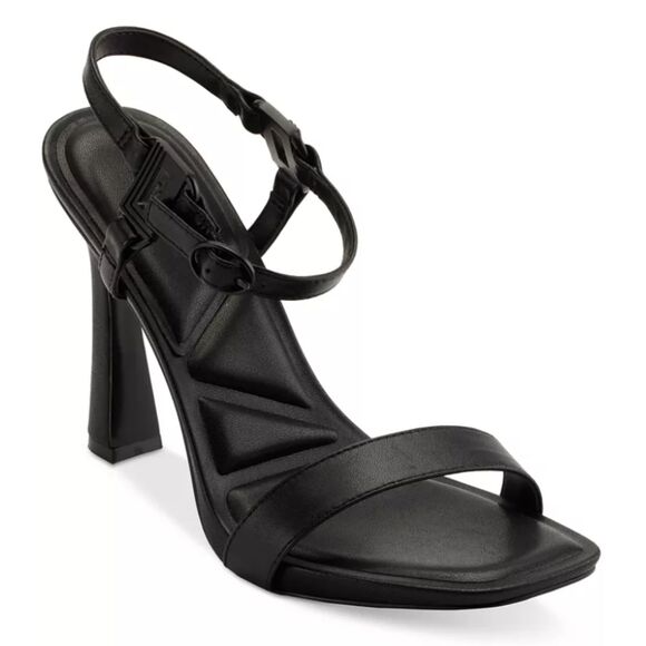 Karl Lagerfeld Women's Size 10M Black Cybil High-Heel Ankle Strap Sandals NWOB - Picture 1 of 11